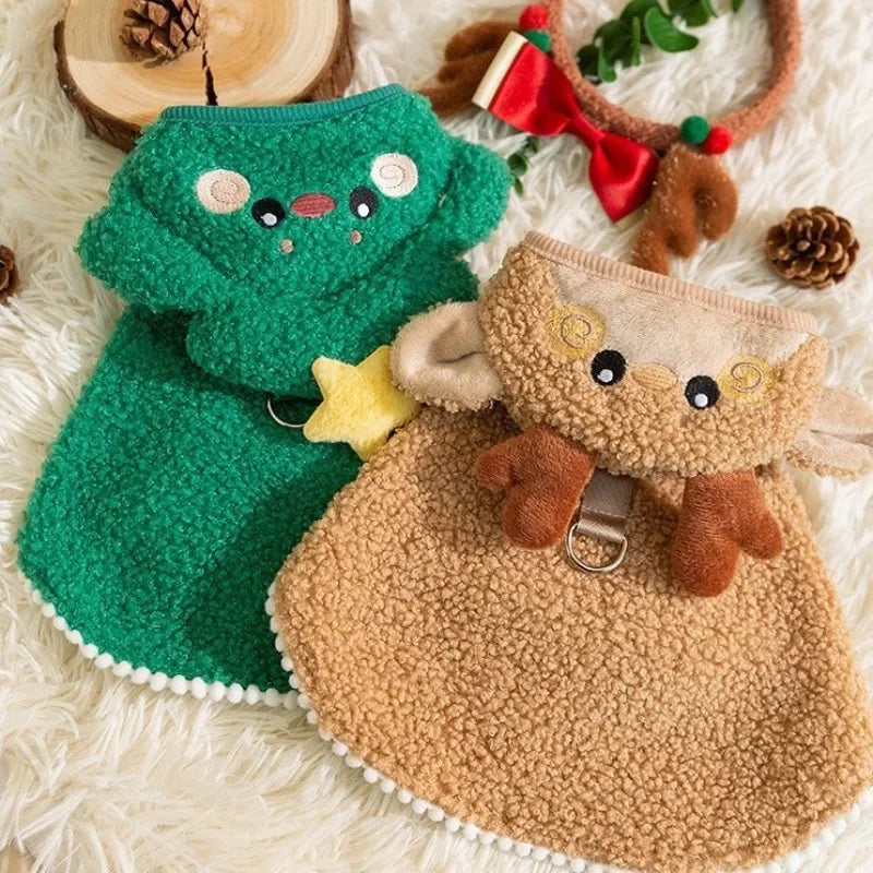 Manteau à Capuche de Noël pour Chiens