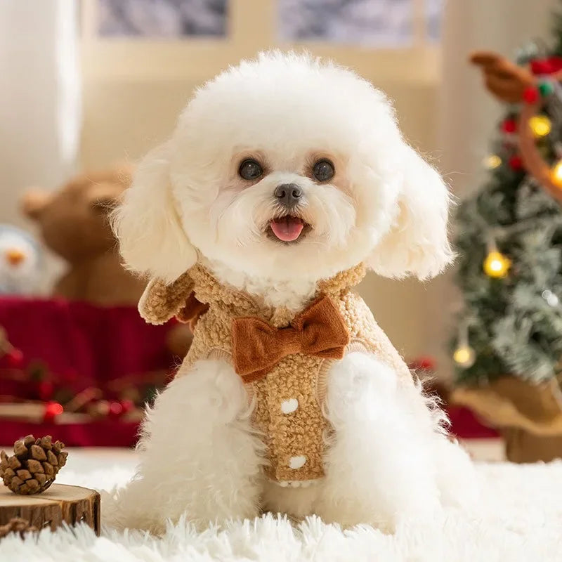 Manteau à Capuche de Noël pour Chiens