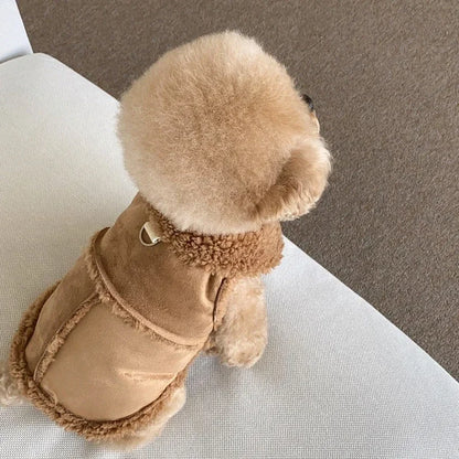 Abrigo de peluche cálido para perros