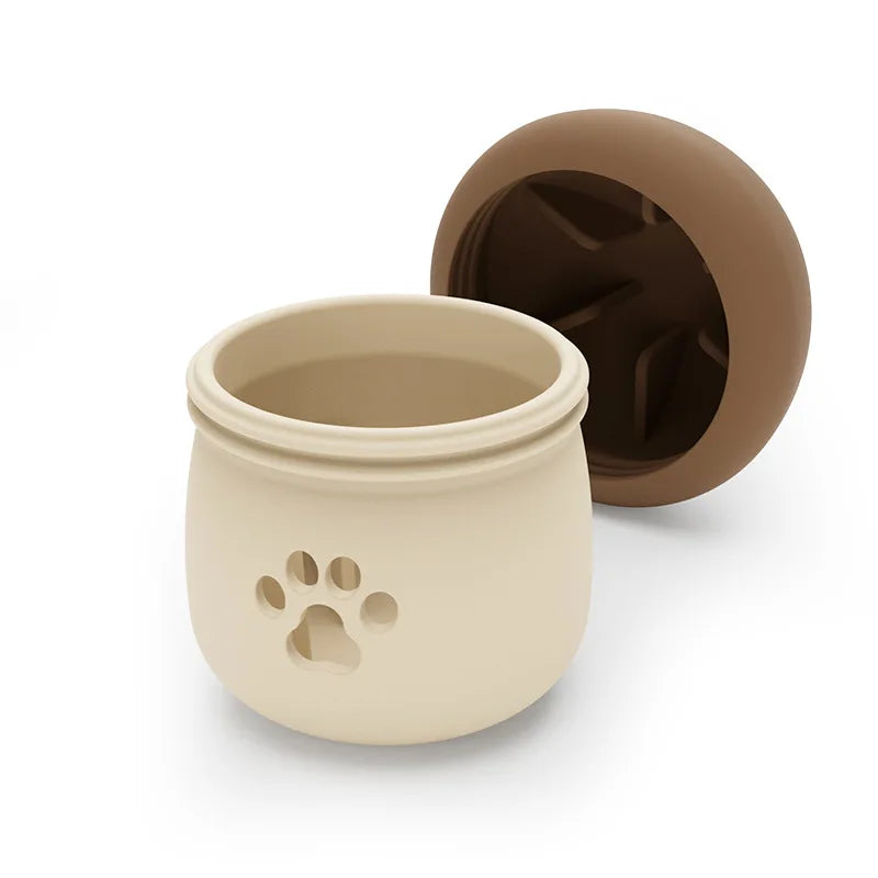 Balle distributrice de friandises pour chien en forme de champignon – Jouet interactif ouverte 