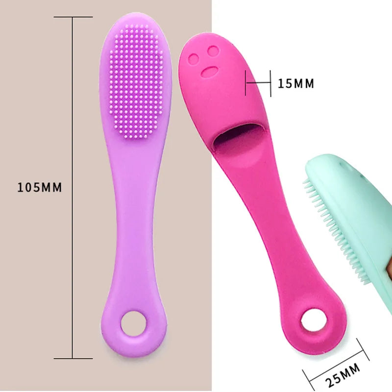 Brosse à dents de doigt douce pour chien et chat tailles