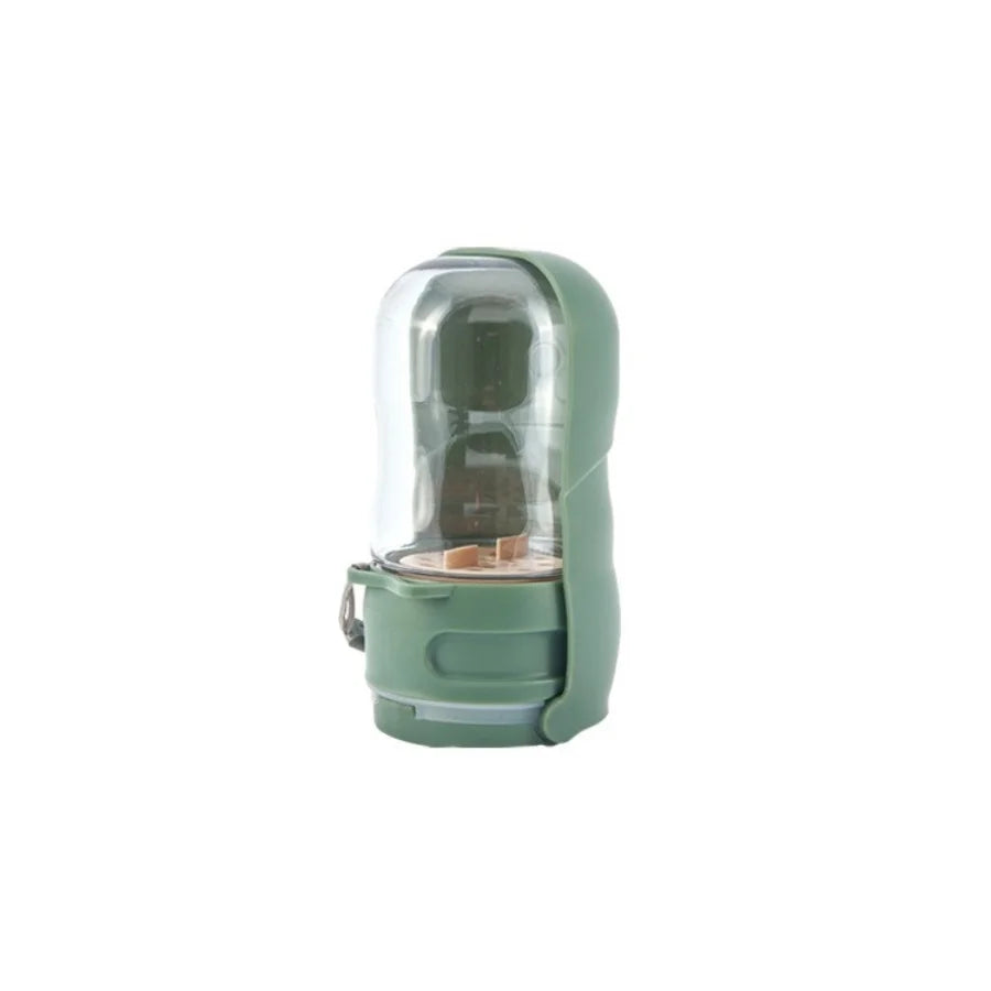 Contenant de voyage pour eau pour chien et chat vert 350 ml