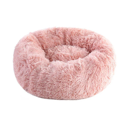 Lit apaisant pour chien rose