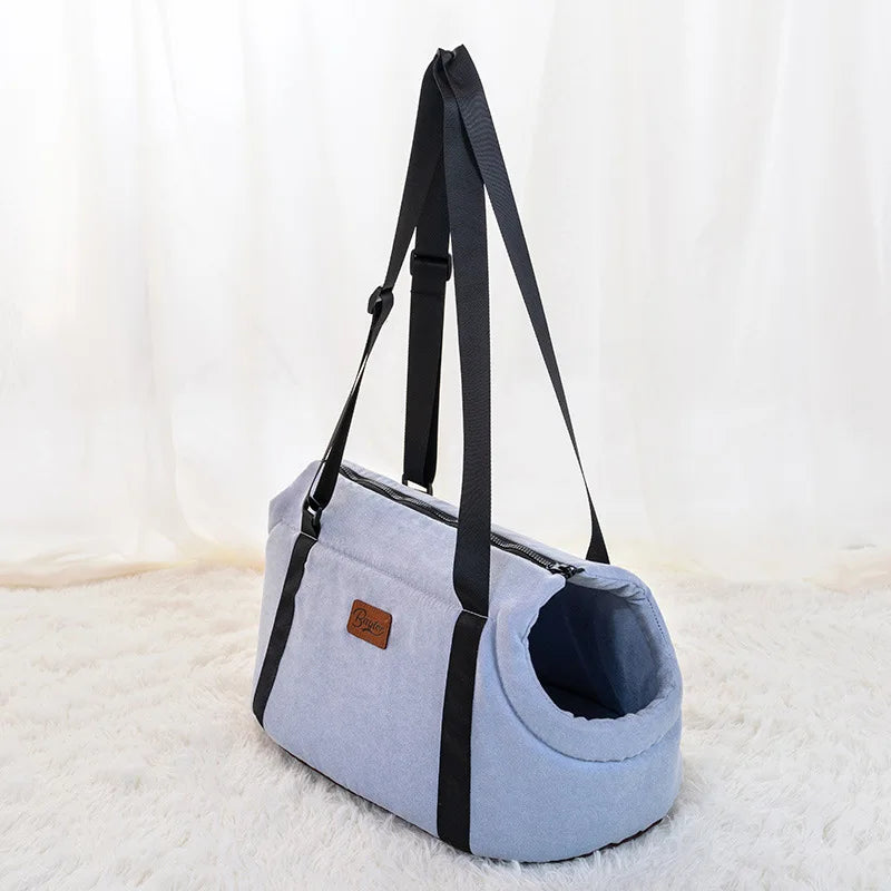 Sac de transport chaud pour chien et chat bleu 